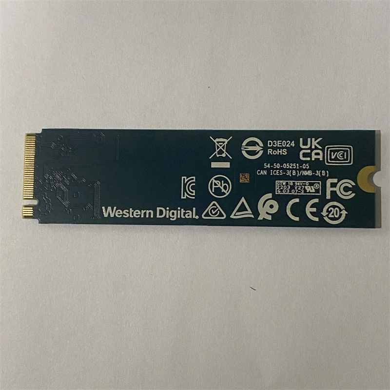 Твердотельный накопитель WD 1 ТБ 512 ГБ SSD PC SN530 SDBPNPZ 1T00 M.2 2280 NVMe PCIe Gen3 x4 для компьютера |