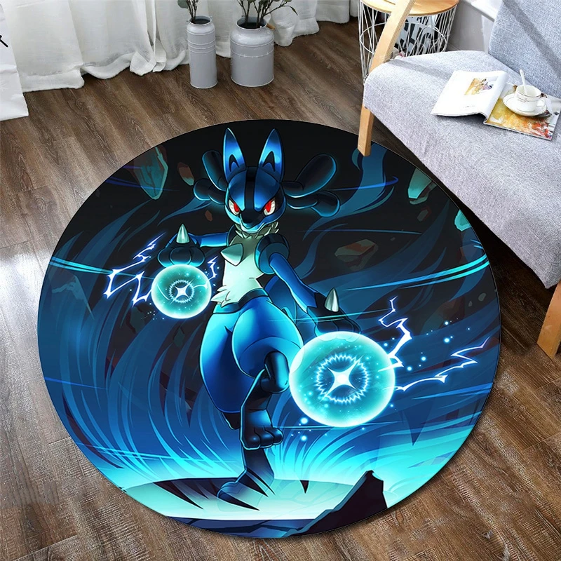

Umbreon Noctali Nachtara Circle Anime Cute Floor Rug Carpet Room Doormat Non-slip Mat