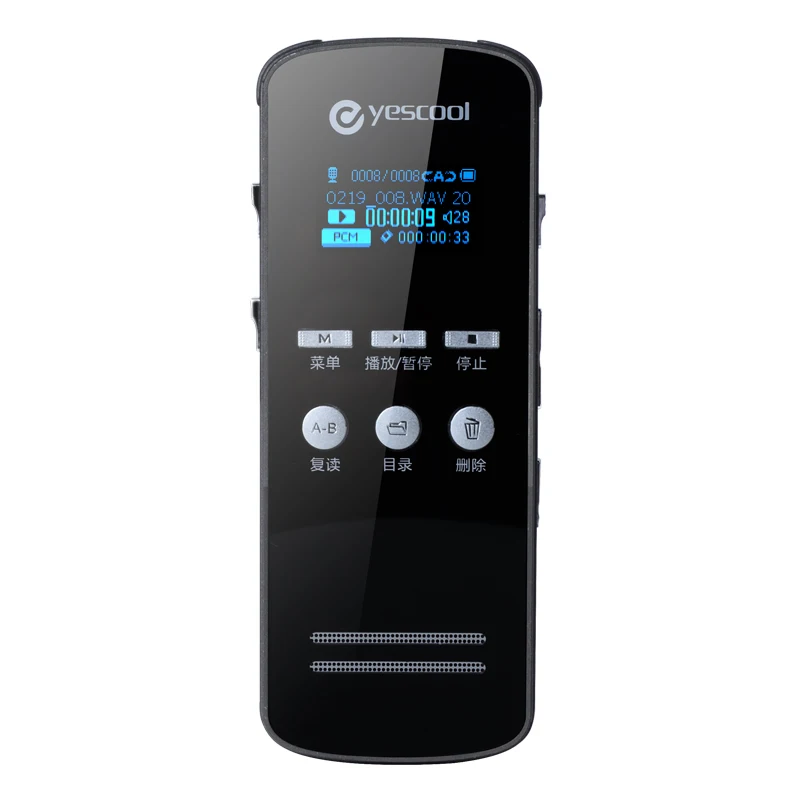 Hyundal 2068 Длительный HD PCM Цифровой диктофон Аудио Диктофон Внешний микрофон с