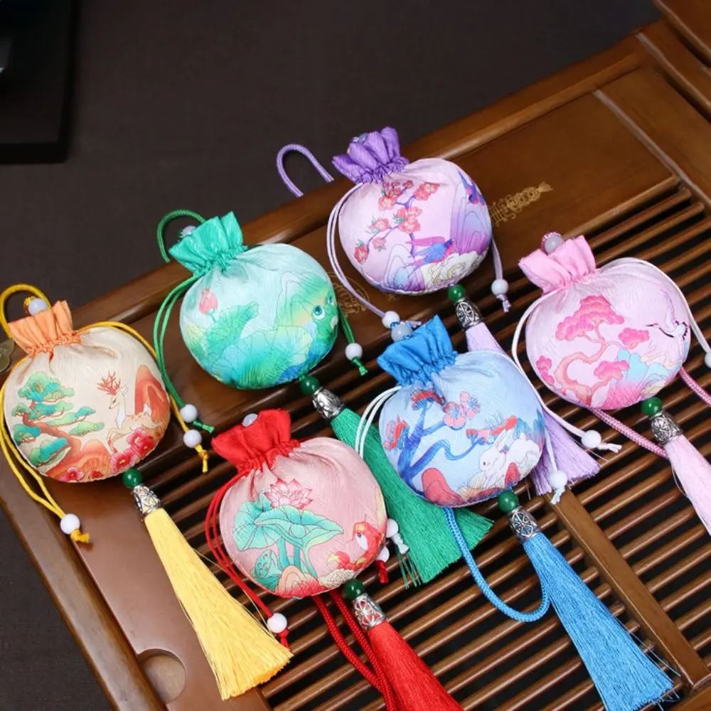 Модная женская сумочка в виде цветка сливы украшение Hanfu парча этническом стиле