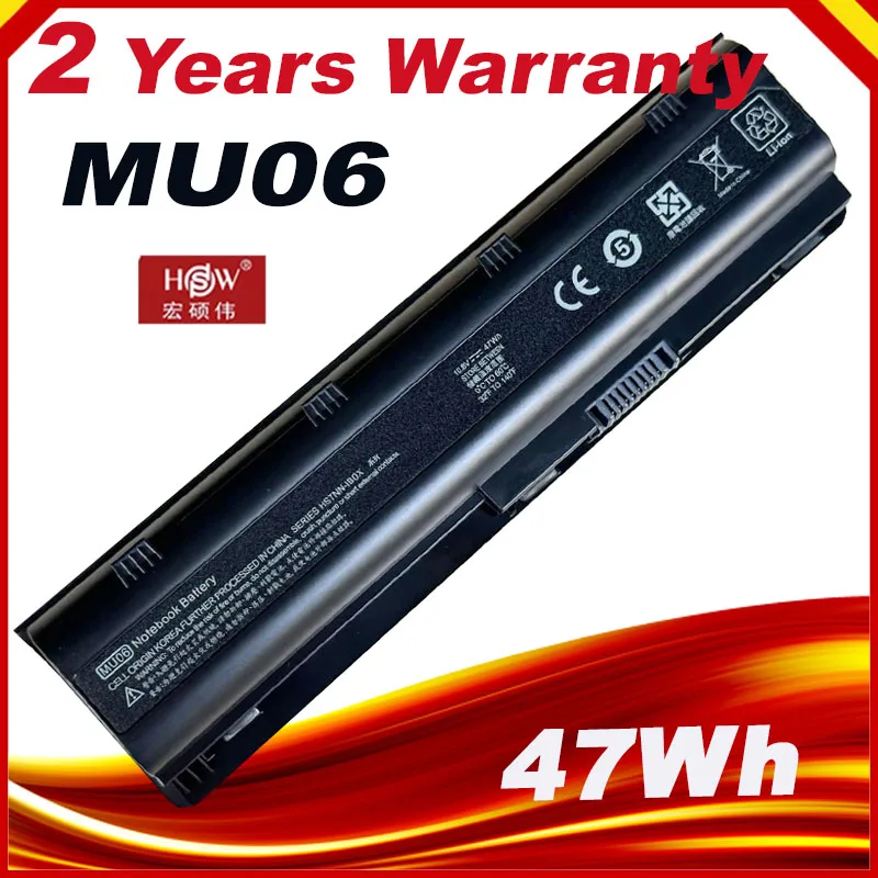 

Оригинальный аккумулятор MU06 для ноутбука HP Pavilion G4 G6 G7 CQ42 CQ32 G42 CQ43 G32 DV6 DM4 G72 593562-001