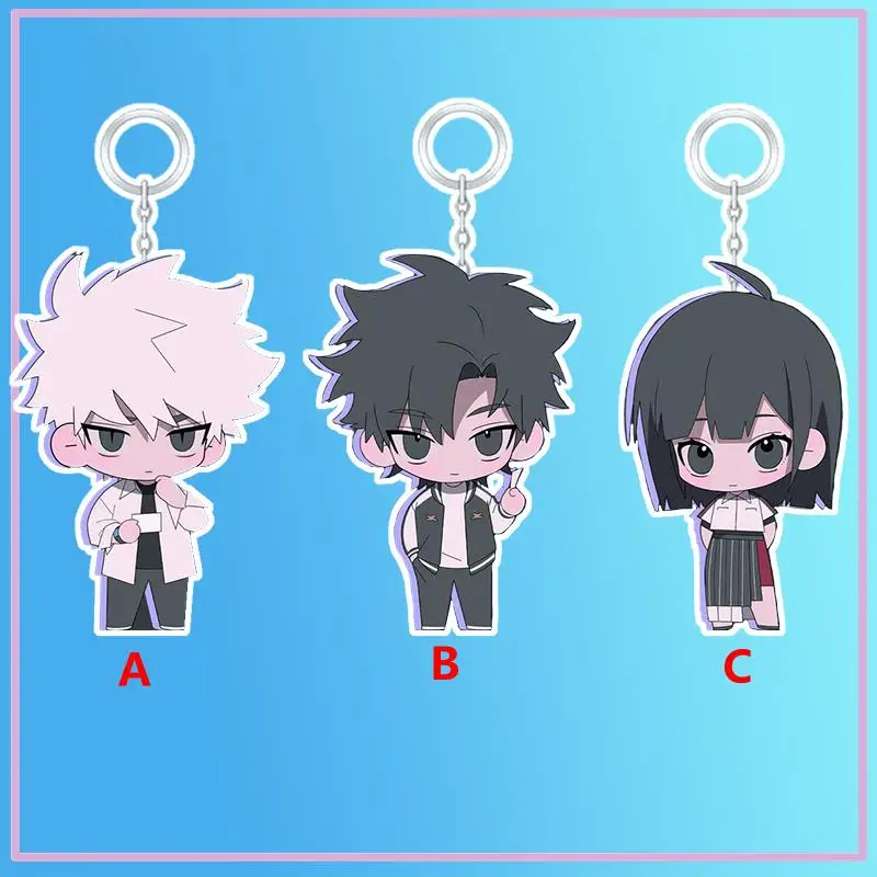 

Anime Keychain Link Click Luguang Cheng xiaoshi Acrylic Keyring strap Figure Hanging Accessories 6cm