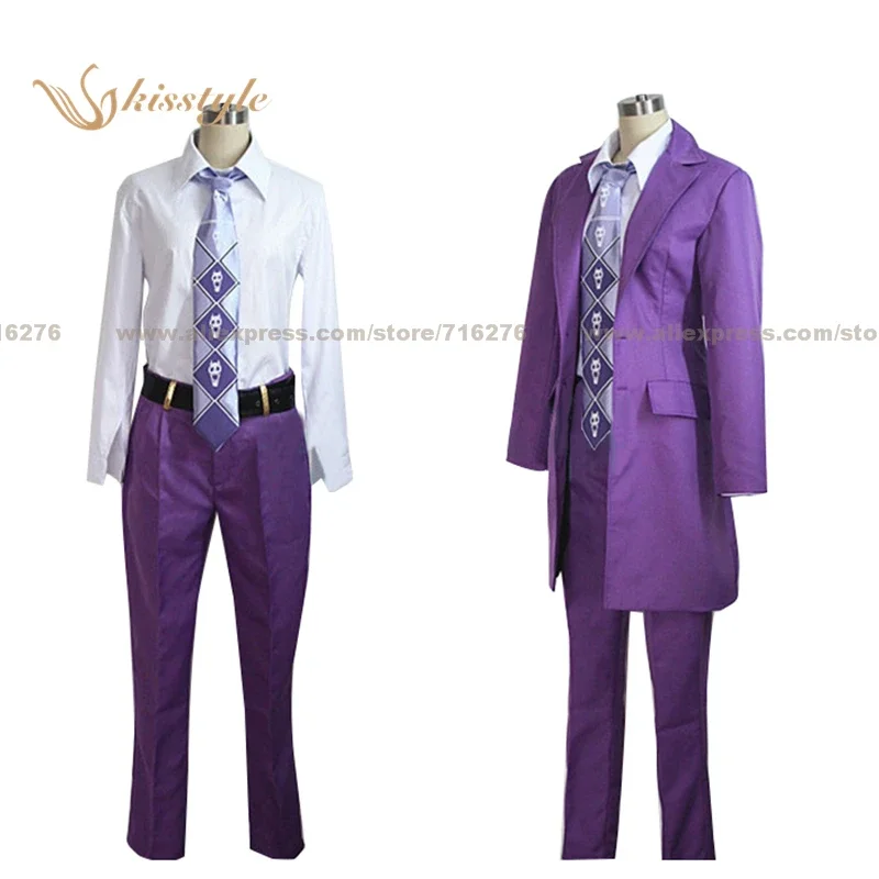 Kisstyle модная униформа JJoJo's BBizarree Adventure Yoshikage Kira одежда для косплея костюм