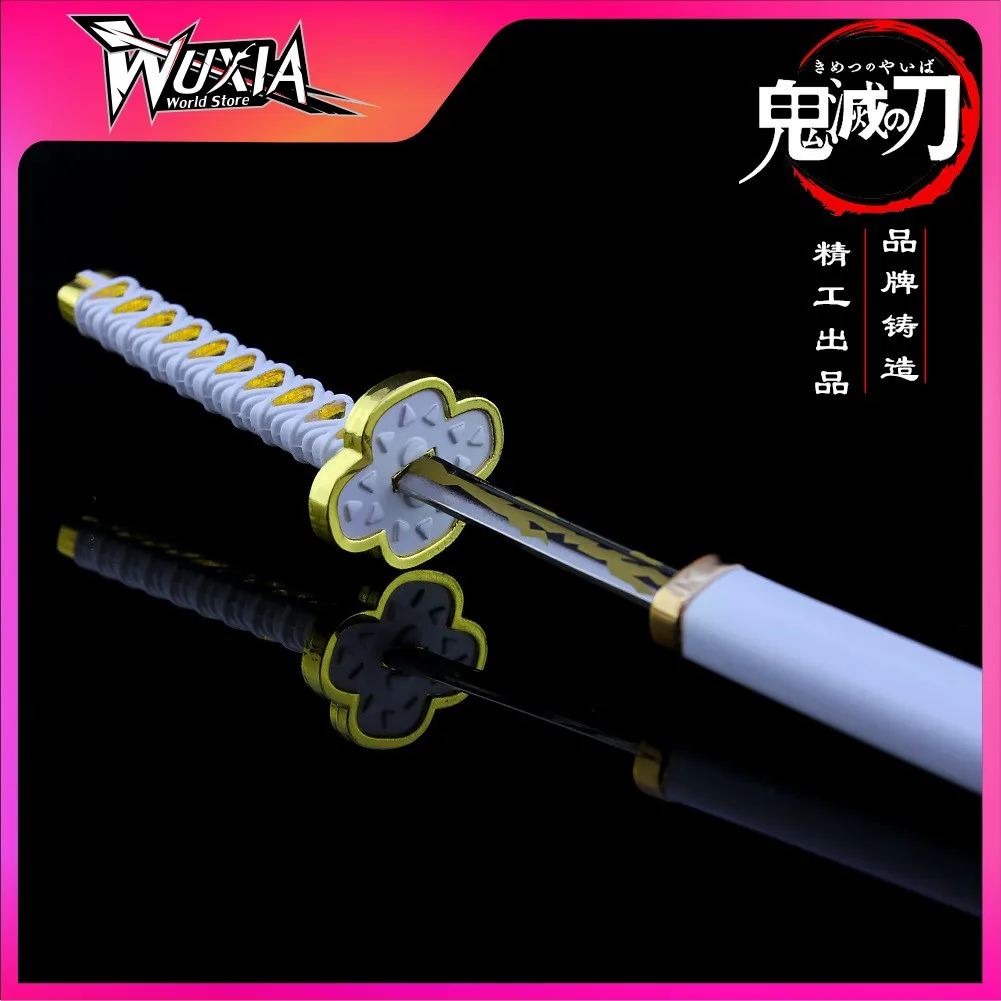 

Меч-убийца демонов Agatsuma Zenitsu Nichirin Blade, лезвие катаны из сплава, меч японского аниме, модель оружия, забавные игрушки для детей, рождественский подарок