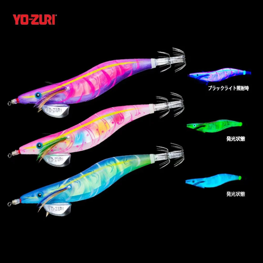 Японская искусственная деревянная креветка A1792 светящаяся в темноте 3D приманка