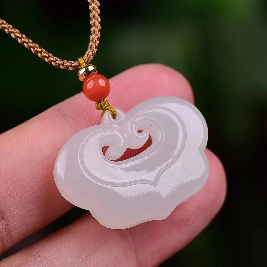 Изысканные нефритовые ювелирные изделия из материала Цинхай подвеска с замком