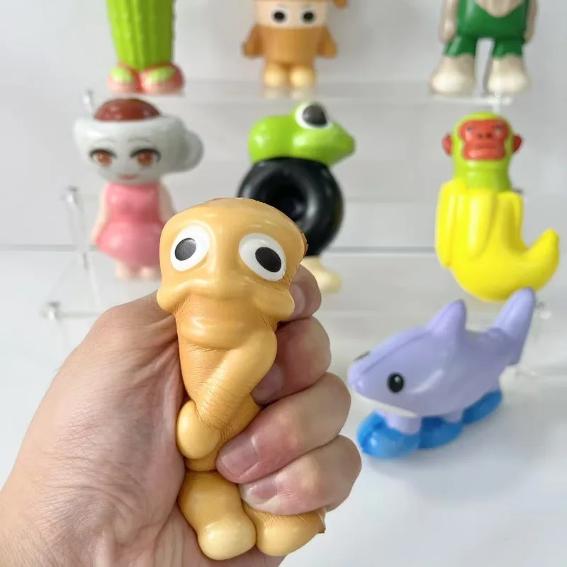 Фото Tralalero Tralala Decompress Toys, милые итальянские игрушки Brainrot, мягкая игрушка с медленным отскоком, креативные настольные украшения, средство для снятия стресса, подарок для детей №2