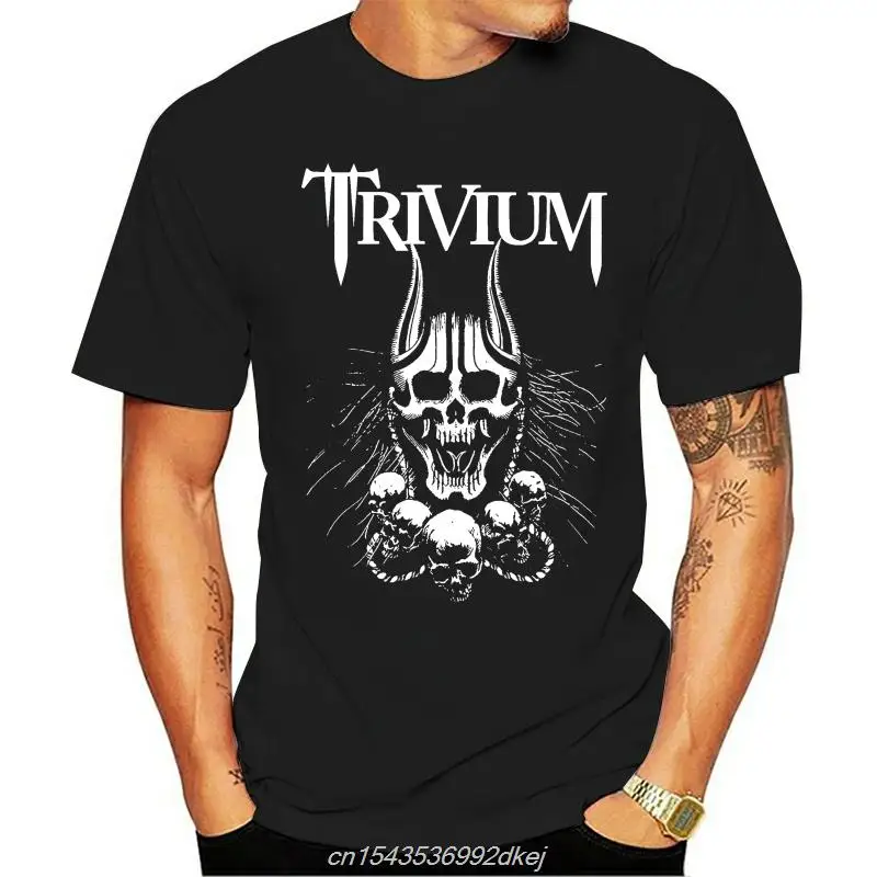 

Trivium-безмолвка в снегу-тяжелая металлическая-потресканная Футболка-размеры от S до 7xl Мужская Летняя Повседневная футболка с коротким рукав...