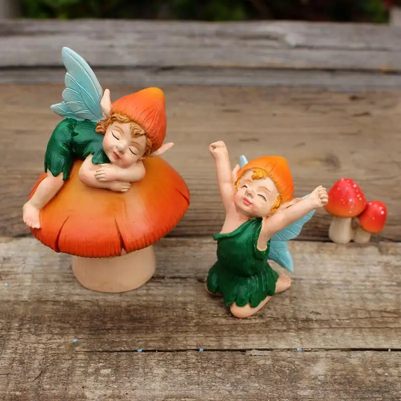 1 шт. сказочный сад ангел гномы миниатюрные украшения набор мини-статуи в виде