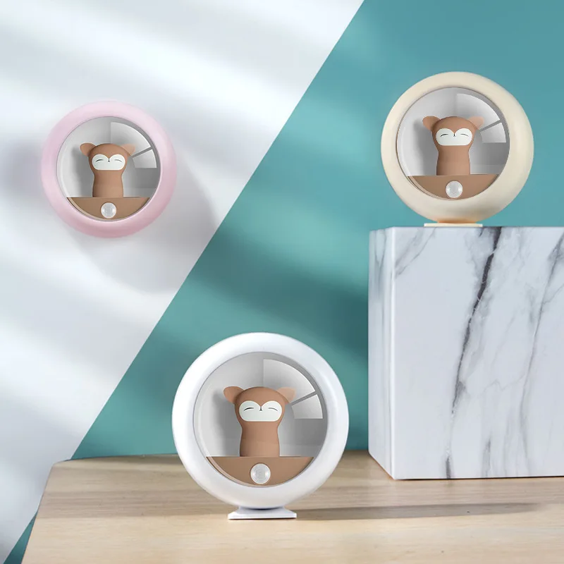 Xiaomi Creative Led Nightlight USB Charging Corridor Human Induction Lamp Wardrobe Bedroom Bedside Cute Cartoon Table Lamp