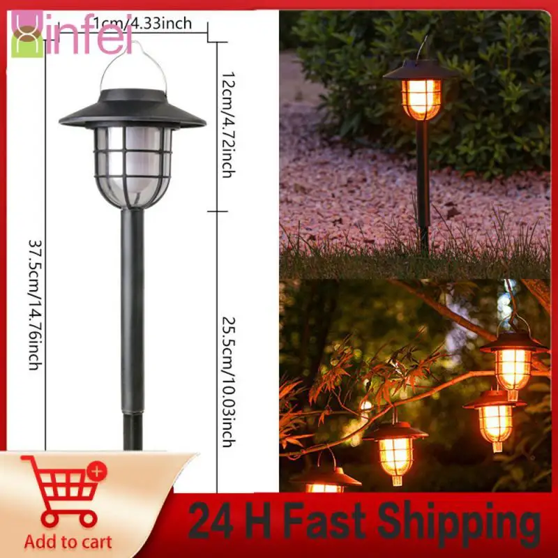 

Solar Energy Simulated Flame Lamp Fast Charging Speed Easy Installation Wall Lamp Ip65 Water Proof Lawn Lamp Decorate 12 Leds