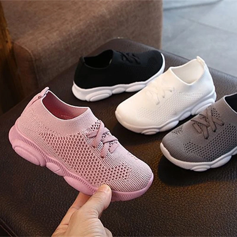 

Kids' Sneakers Knitted Elastic Socks Soft Sole Breathable 1-8 Year Old Boys' and Girls' Sports Shoes Anti Slip Walking Shoes