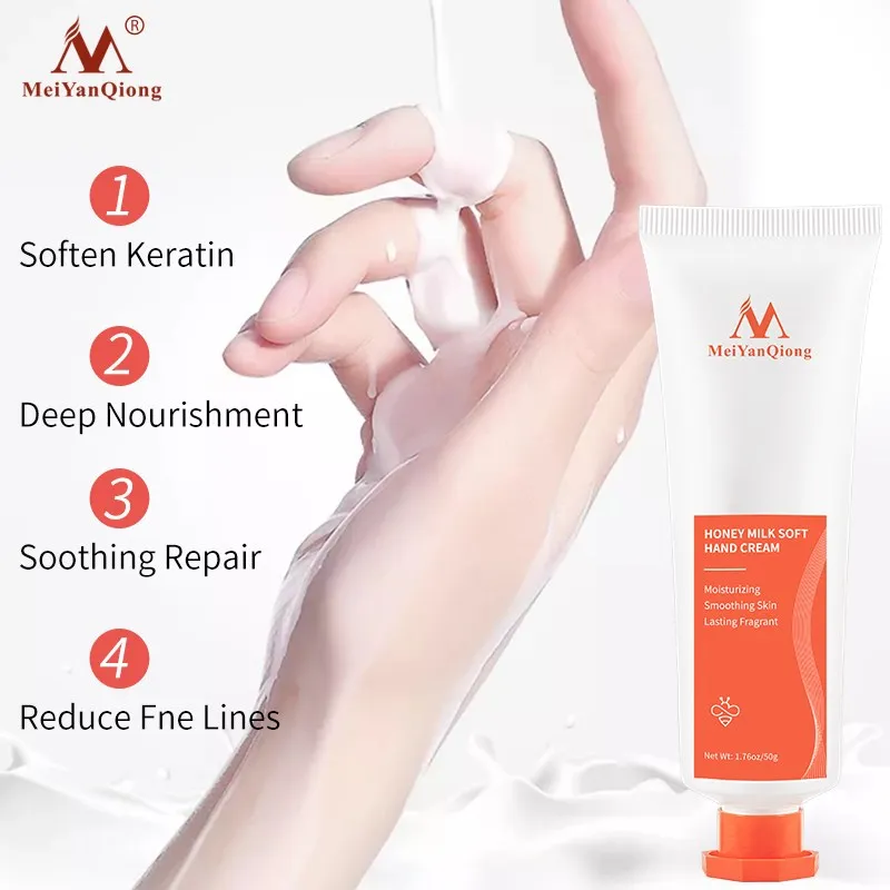 Honey Milk Soft Hand Cream Lotions Serum Repair Nourishing Hand Skin Care Anti Chapping Anti Aging Moisturizing Whitening Cream