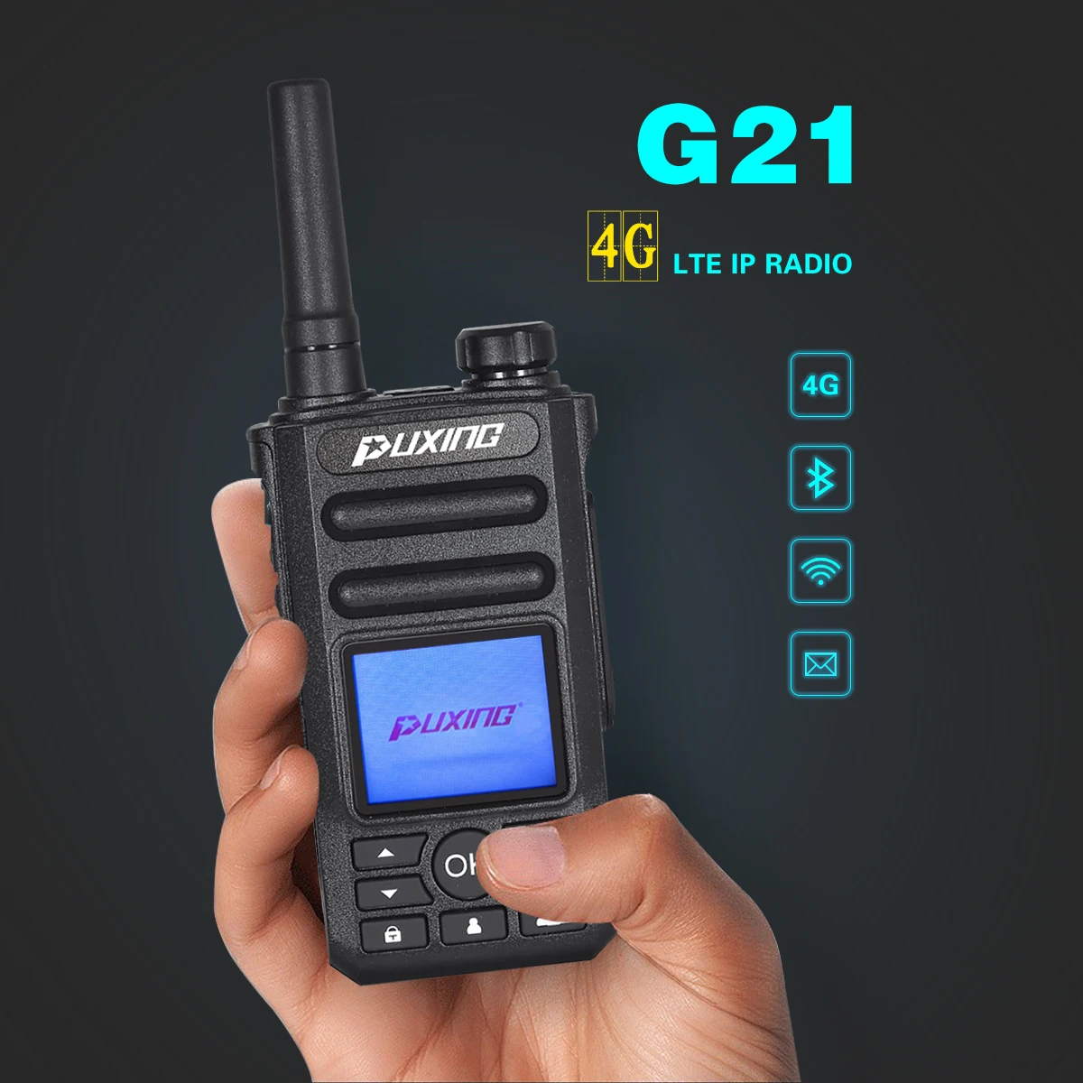 Portable walkie talkie radio comunicador 4G LTE/3G/2G police IP radio GPS wifi Android рация profesional 1000km policia enlarge