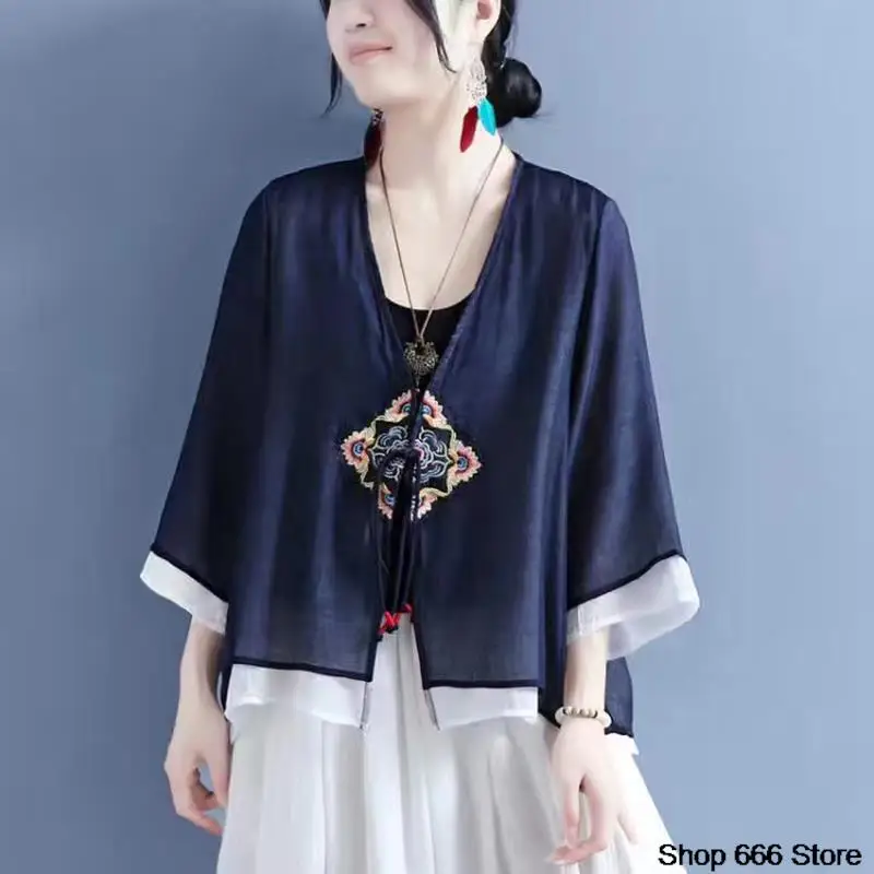 Tang Suit Hanfu Clothing For Women Ethnic Female Cheongsam Cardigan2022