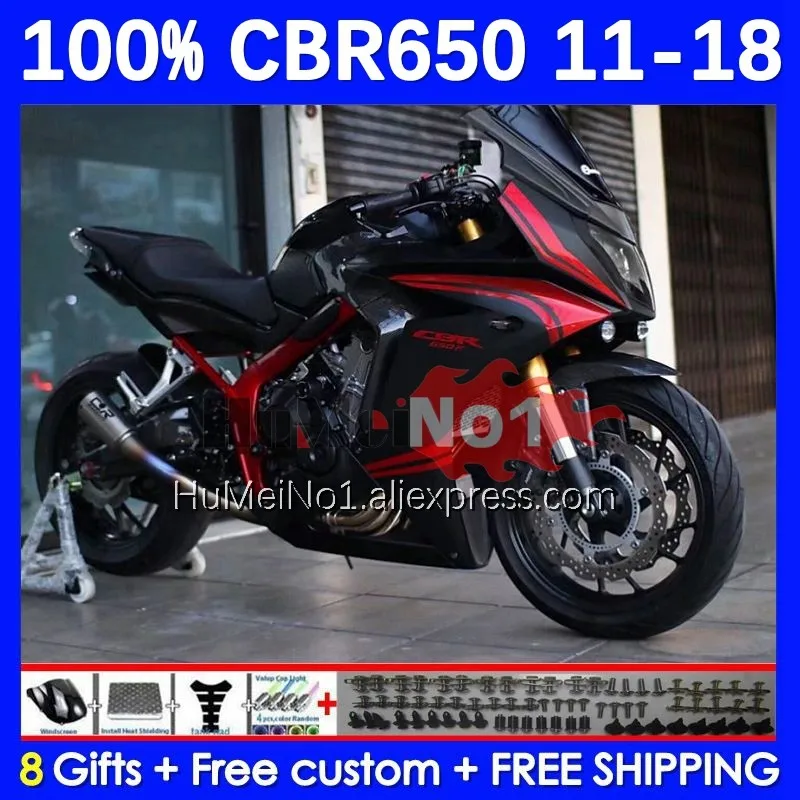 

Обтекатель CBR650F для HONDA CBR650 CBR 650 F 650F 11 12 13 14 15 16 17 18 109No.2 hot red blk 2011 2012 2013 2014 2015 2016 2018