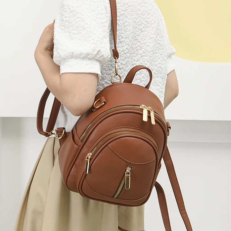 

New 2023 Women Fashion Designer Small Backpacks Girls Shoulder Bags Large Capacity Brand Travel Backpack Quality Luxury Mochilas