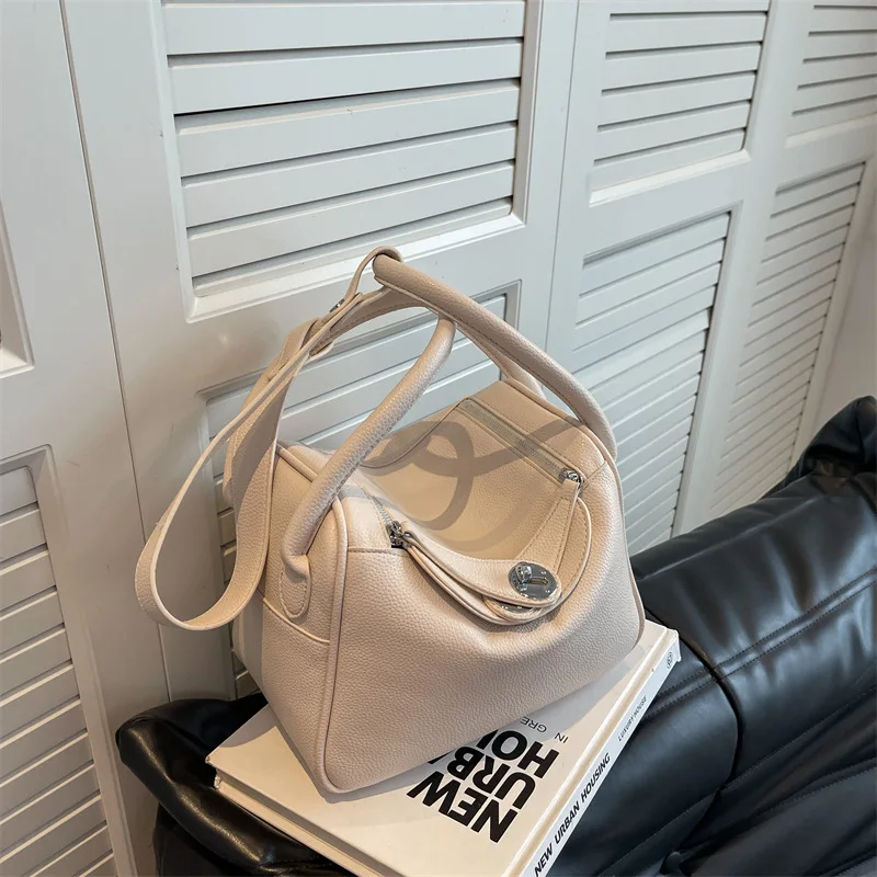 

Универсальная Популярная женская сумка, новинка 2022, модная однотонная сумка через плечо на осень и зиму, кошельки и сумочки