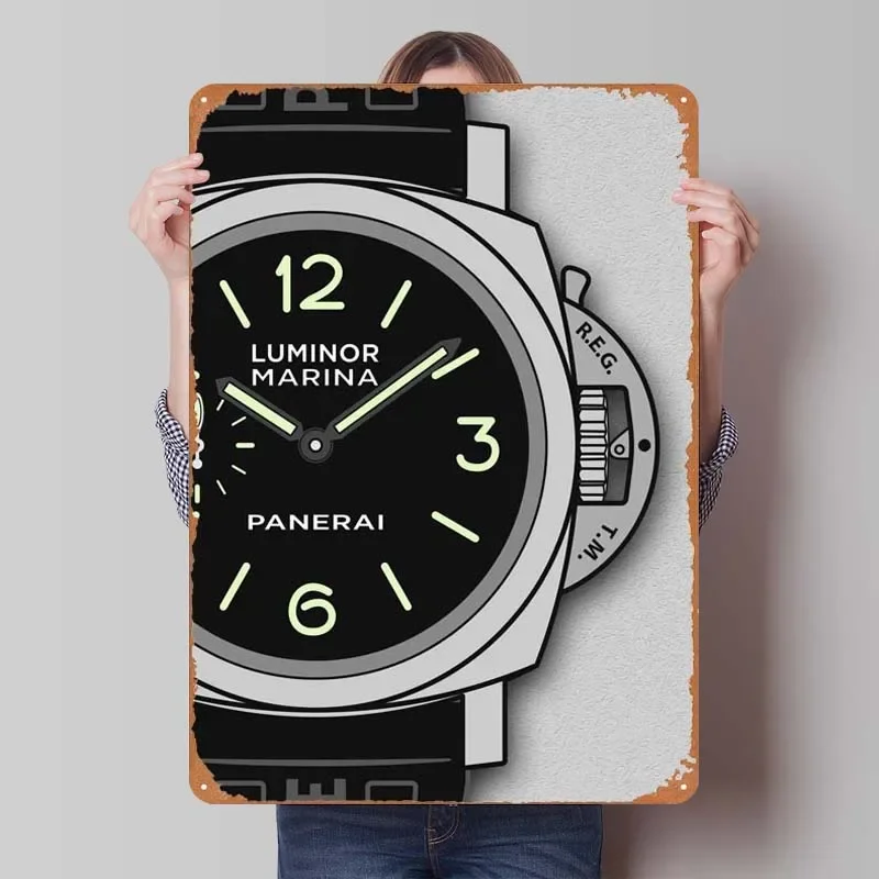 Luminor Marina знак Ржавый металлический постер украшение для стен декор гостиной