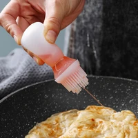 oil brush with bottle kitchen pancake home all in one set baking high temperature silicone barbecue brush kitchen accessories