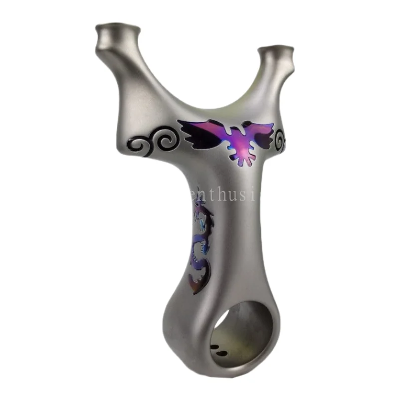 

New High-Precision Titanium Hunting Slingshot High-Precision Outdoor Shooting Slingshot Sports Accessories With Rubber Band