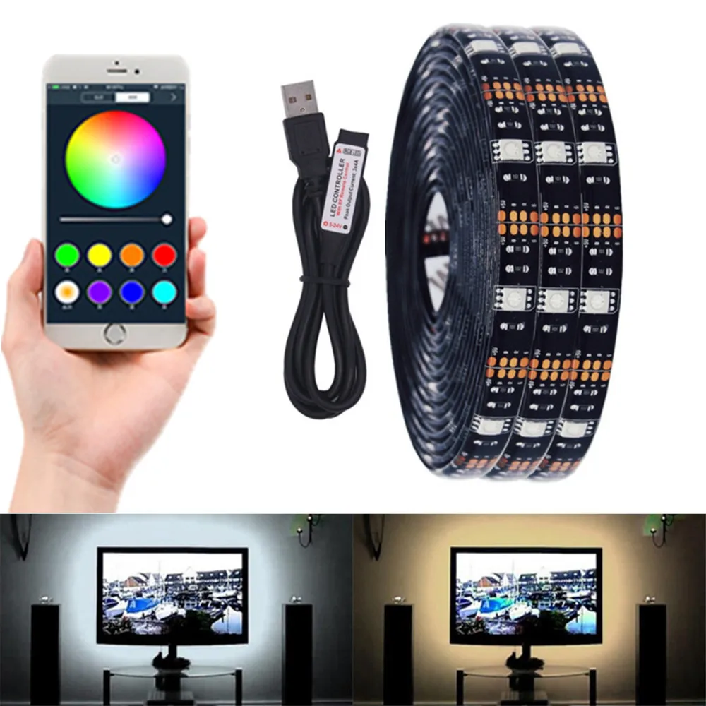 

Водонепроницаемая светодиодная лента RGB с поддержкой Bluetooth, 5 В