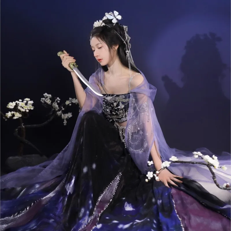 Юбка-годе с вышивкой в экзотическом стиле