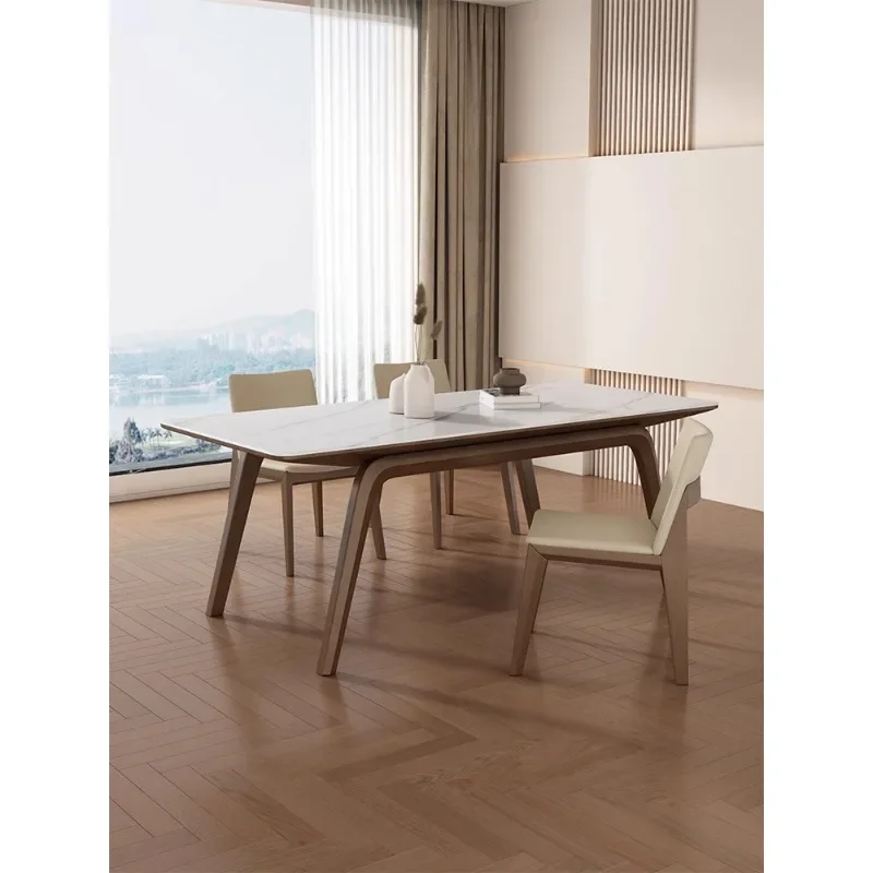 Обеденный стол из массива дерева Slate современный простой импортный ясень