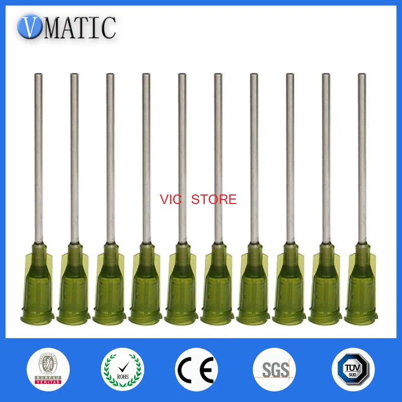 

High Quality Non Sterilized 10Pcs 14G 10cm Dispensing Tips 100mm Tube Length Plastic Syringes Needle