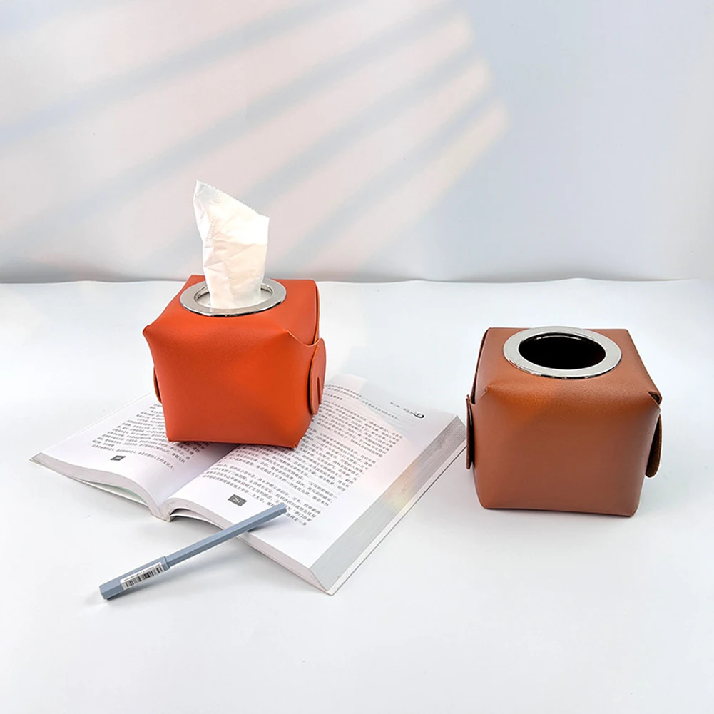 

Roll Paper Storage Box Multipurpose Tissue Storage Case For Office Car