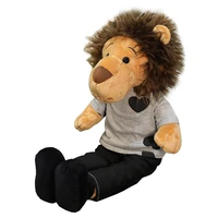 big size cartoon minomi lion plush toy stuffed animal the lee minho king long legs lion plush huggable doll gift for kids girls