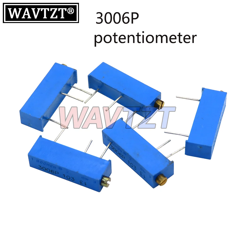 

10PCS 3006P Potentiometer ResistorAdjustable 100 Ohm ~ 500K Ohm Trimmer 1K 2K 5K 10K 20K 50K 100K 200K 500K 1M 100R 200R 500R