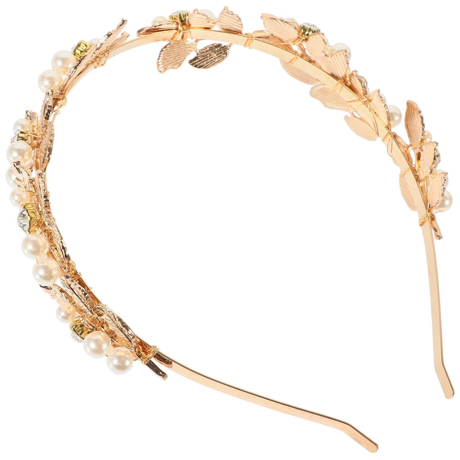 

Wedding Hair Accessories Leaf Headband Metal Bridal Headbands Flower Girl Headpiece Brides Crown