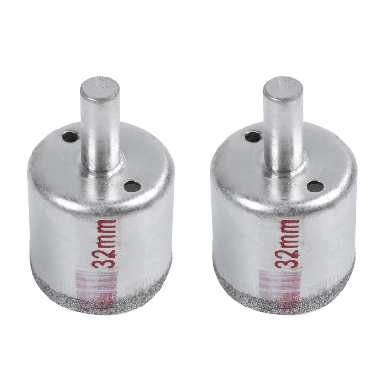

2X Glass Tile Hole Cutting Saw Drilling Tool W 32Mm Diameter