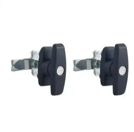 

Защелка T-образная черная с ключом