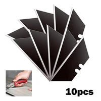 10pcs trapezoidal blades replacement folding steel blade art craft cutter tool multifunction utility knife