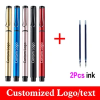 3pcsset business metal gel pen get 2 ink advertising gift pen office supplies custom logo student prize stationery wholesale