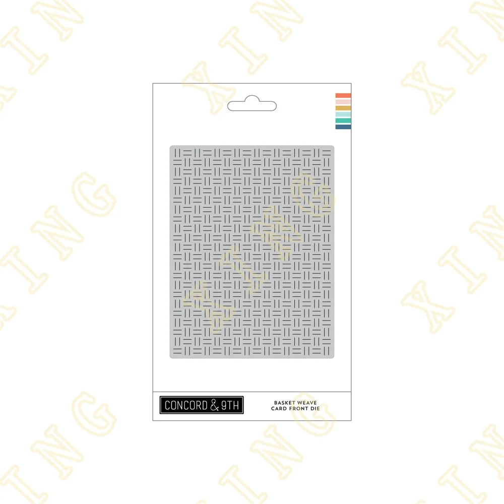 

Basket Weave Card Front Metal Cutting Die Scrapbook Embossed Paper Card Album Craft Template Cut Die Stencils New for Arrival