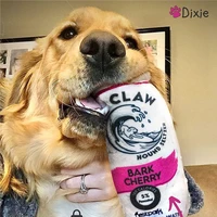 dog toy plush chew sound squeak dog toys beer bottle shape soft bite resistantmolar cleaning teeth interactive game pet supplies