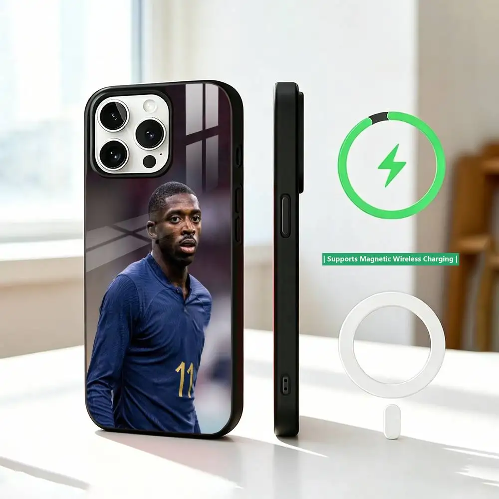 Фото Чехол для телефона Football for Dembele для iPhone 17, 16, 15, 14, 13, 12, 11 Plus, Pro с поддержкой магнитной беспроводной зарядки №4