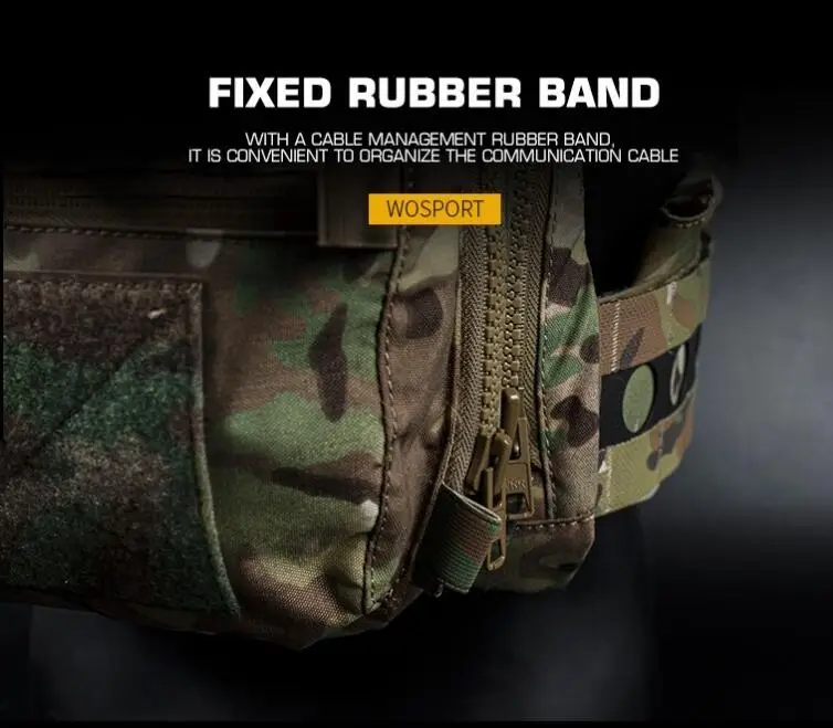 WoSporT V5 шт. тактическая Дополнительная задняя панель камуфляжная Боевая