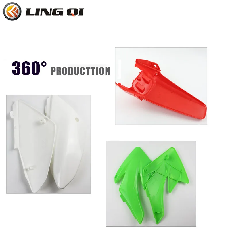 LING QI CRF 70 Dirt Pit Bike Plastic Fender Kit For Honda CRF70 XR70 125cc 140cc  Pit Bike DR50 49 50cc 70 90 110 Kayo images - 6