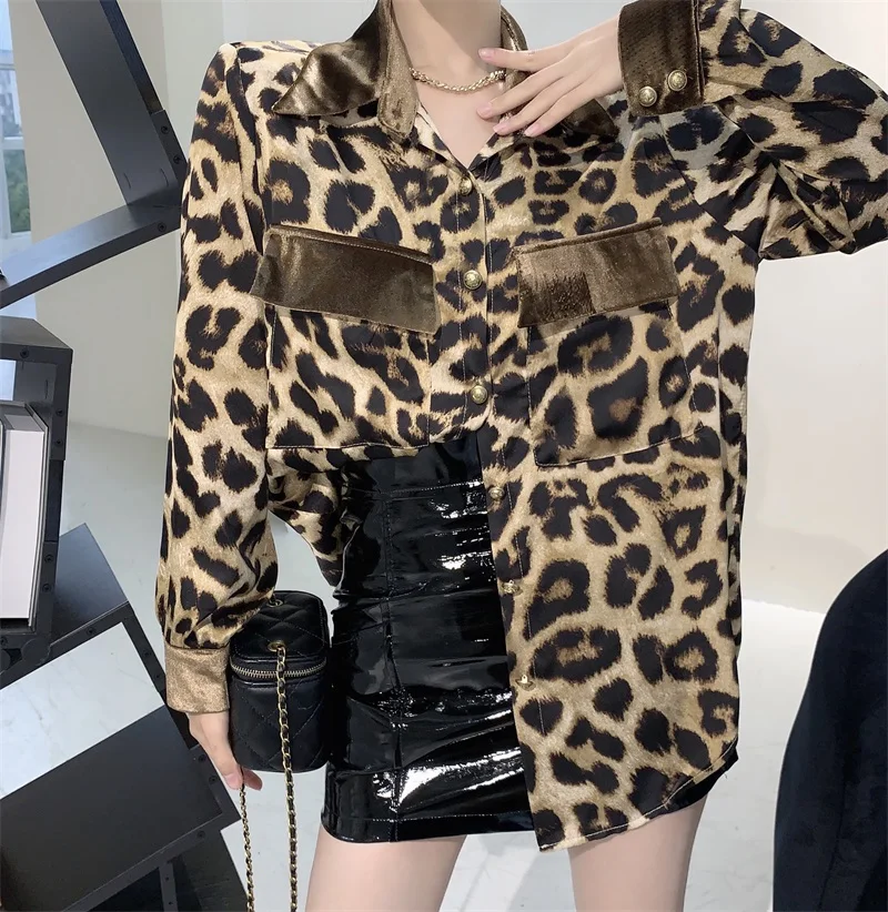 

Модные женские свободные Весенние рубашки в стиле ретро, новинка, уличная шикарная комбинированная кружевная блузка, женские винтажные Топ...