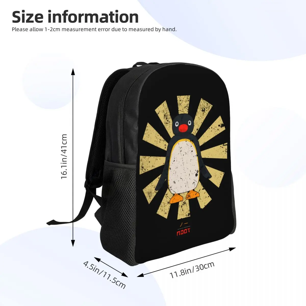 Ретро японский рюкзак Pingu Noot для мужчин и женщин школьный студенческий подходит