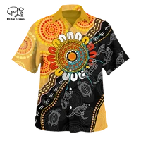 aboriginal australia indigenous culture rugby tiger retro hawaiian beach shirts 3dprint summer casual shirts short sleeves a2