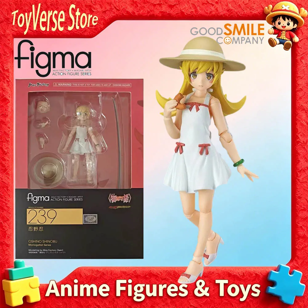 Фото Совершенно новая оригинальная фигурка GOOD SMILE Figma Shinobu Oshino из серии Nisemonogatari, в наличии, отличный подарок. №1