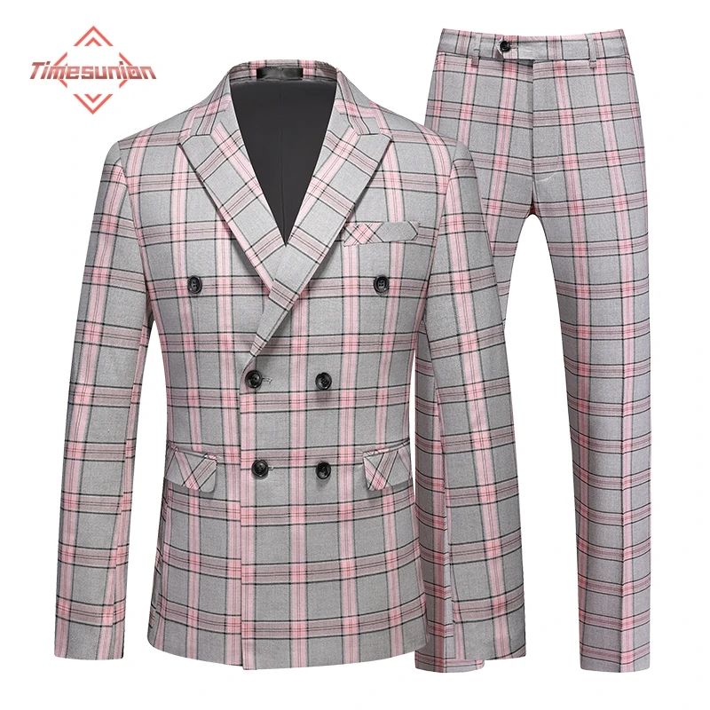 костюм мужской классический Роскошный свадебный из 2 предметов модный тонкий