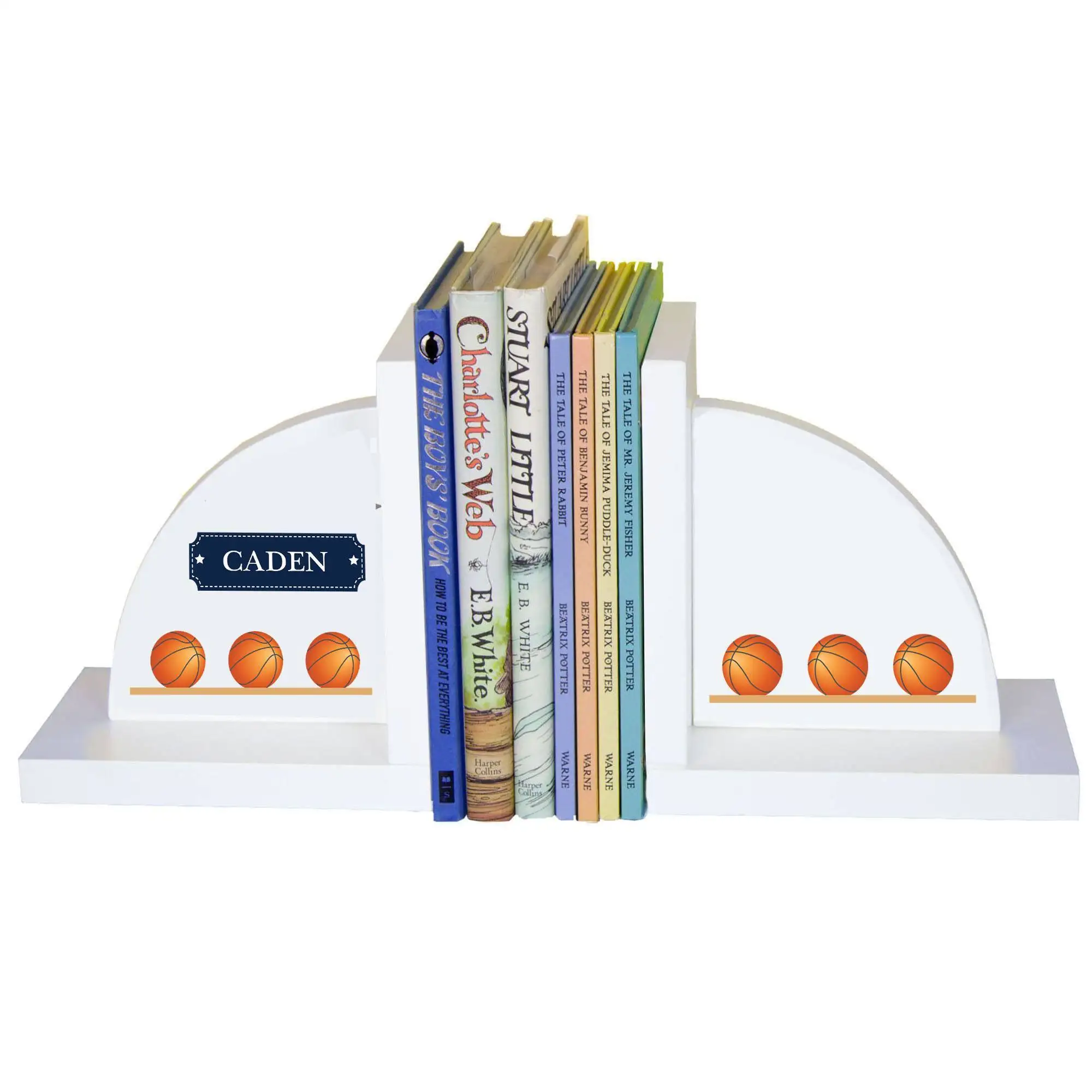 

White Bookends - Basketball
