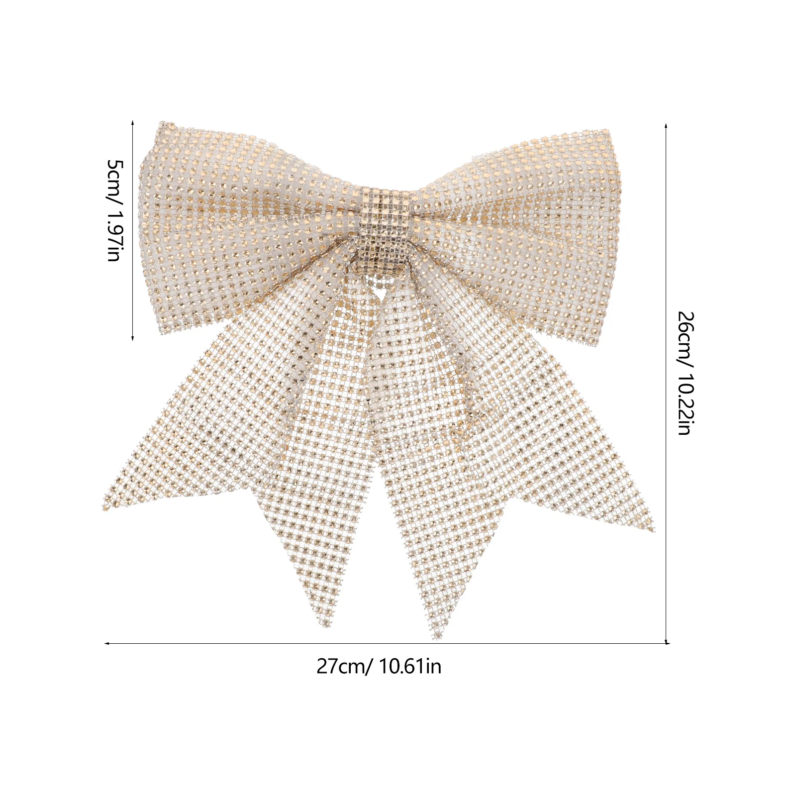 Рождественский бант сумка лента отделка банты стразы ткань сверкающие золотые