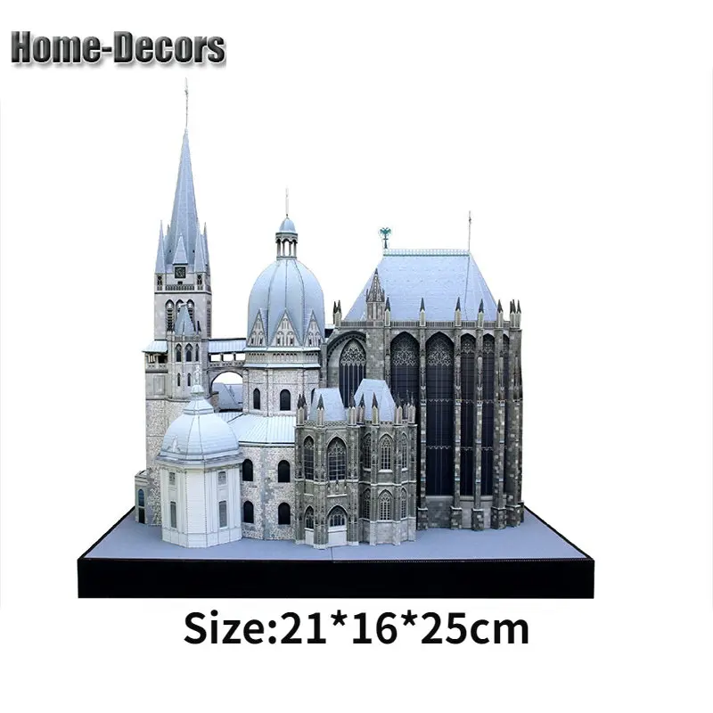 

3D Paper Mold Non-Finished World Classics Building Aachen Cathedral Germany Model Folding Paper Work Party DIY Craft
